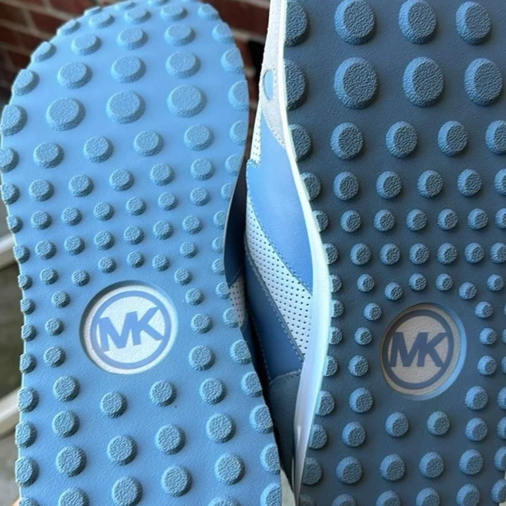 Michael Kors Men's Blue and White Sneakers - Picture 3 of 3